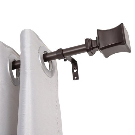 UTOPIA ALLEY 0.75 in. Curtain Rod for 28-48 in. Windows, Oil Rubbed Bronze D92RB